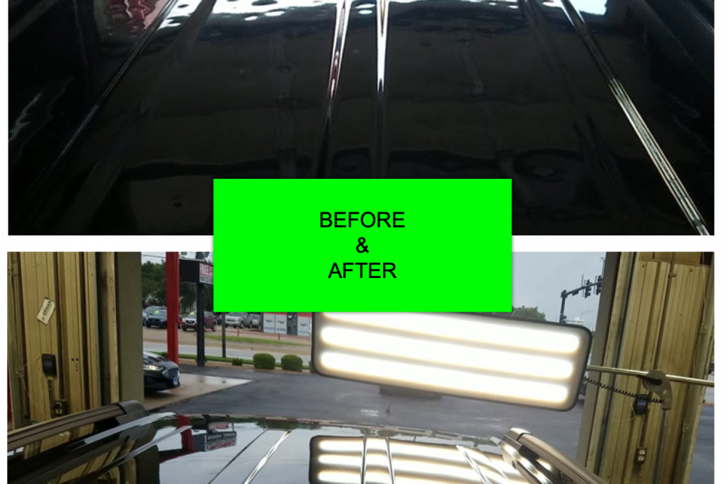 before and after hail damage
