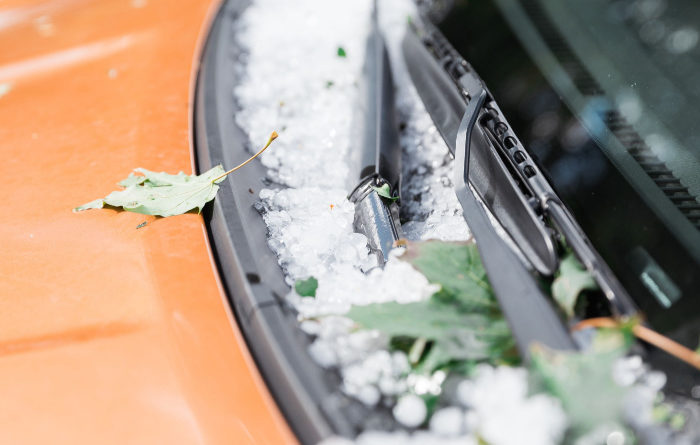 What size hail can damage a car?